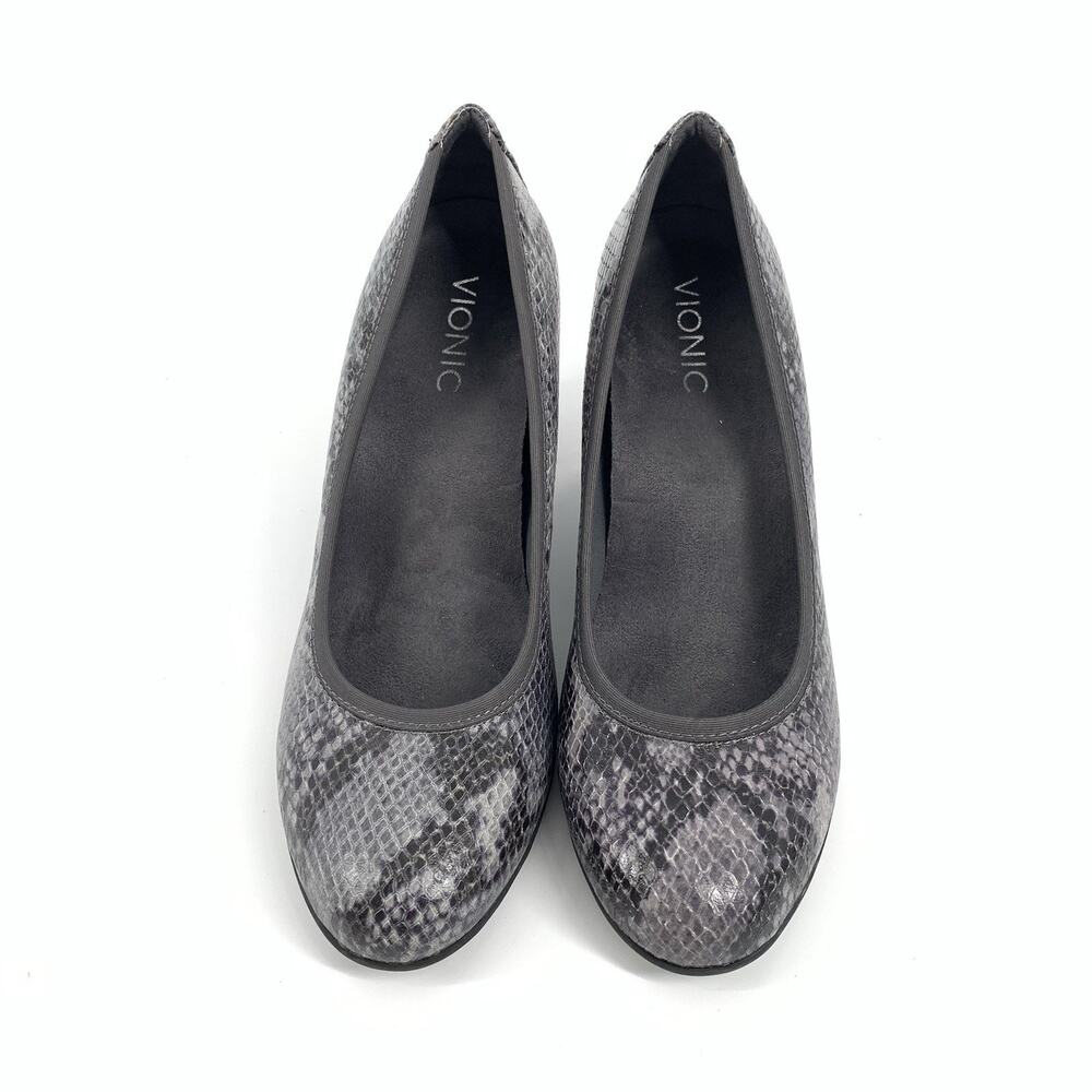 Vionic Mabrey Python Skinskin Print Closed Round … - image 2